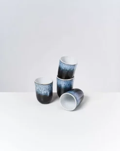 Motel a Miio Alcachofra 4Er Set Becher Gros Schwarz| Tassen & Becher