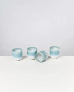 Motel a Miio Alcachofra 4Er Set Becher Klein Grunblau| Tassen & Becher Sets