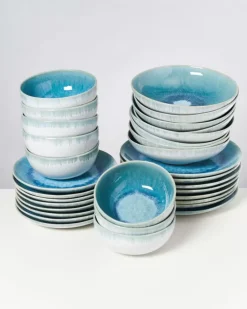 Motel a Miio Alcachofra Grunblau - 32 Teiliges Set| Geschirr Sets