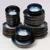 Motel a Miio Alcachofra Schwarz - 40 Teiliges Set| Geschirr Sets