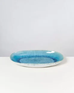 Motel a Miio Alcachofra Servierplatte L Grunblau| Servierplatten