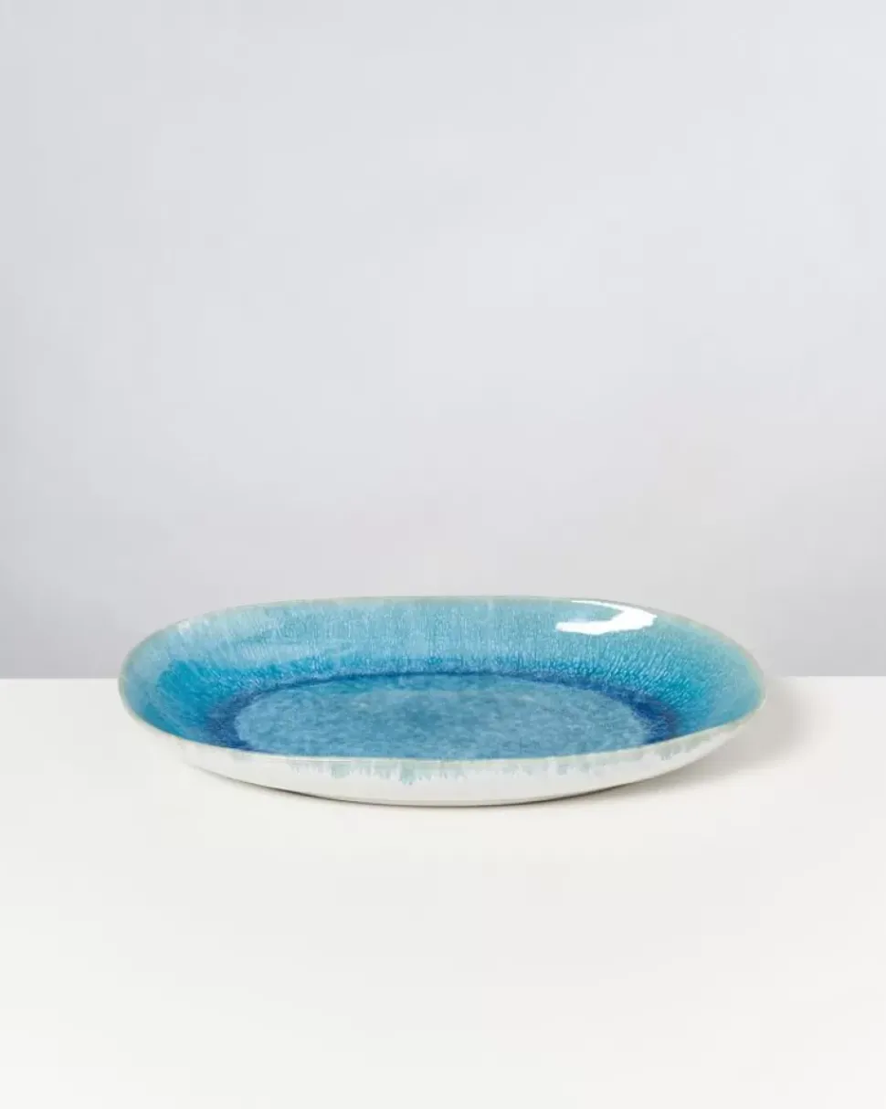 Motel a Miio Alcachofra Servierplatte L Grunblau| Servierplatten