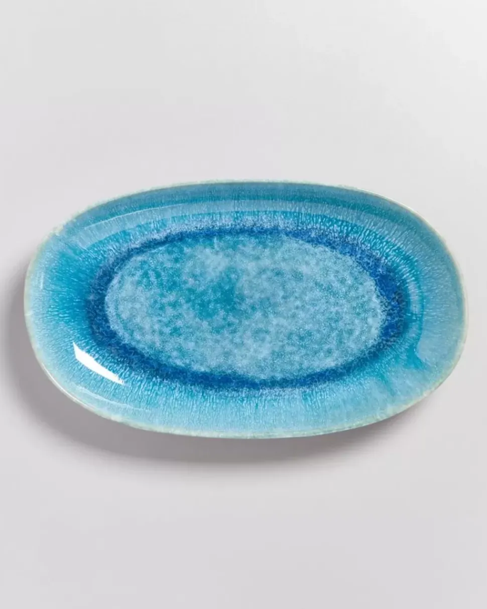Motel a Miio Alcachofra Servierplatte L Grunblau| Servierplatten