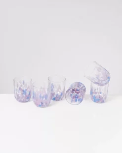 Motel a Miio Alegria 6Er Set Glas Gros Drops Lila| Gläser