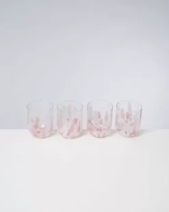 Motel a Miio Alegria 4Er Set Glas Gros Drops Rose| Gläser
