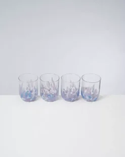 Motel a Miio Alegria 4Er Set Glas Gros Drops Lila| Gläser