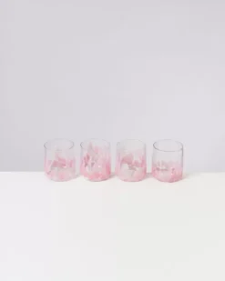 Motel a Miio Alegria 4Er Set Glas Klein Big Drops Rosa| Gläser