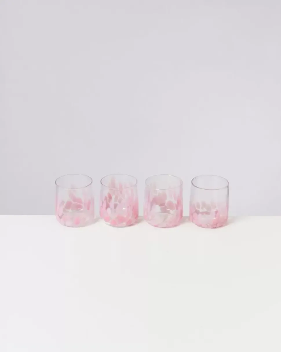 Motel a Miio Alegria Glas Klein Big Drops Rosa| Gläser