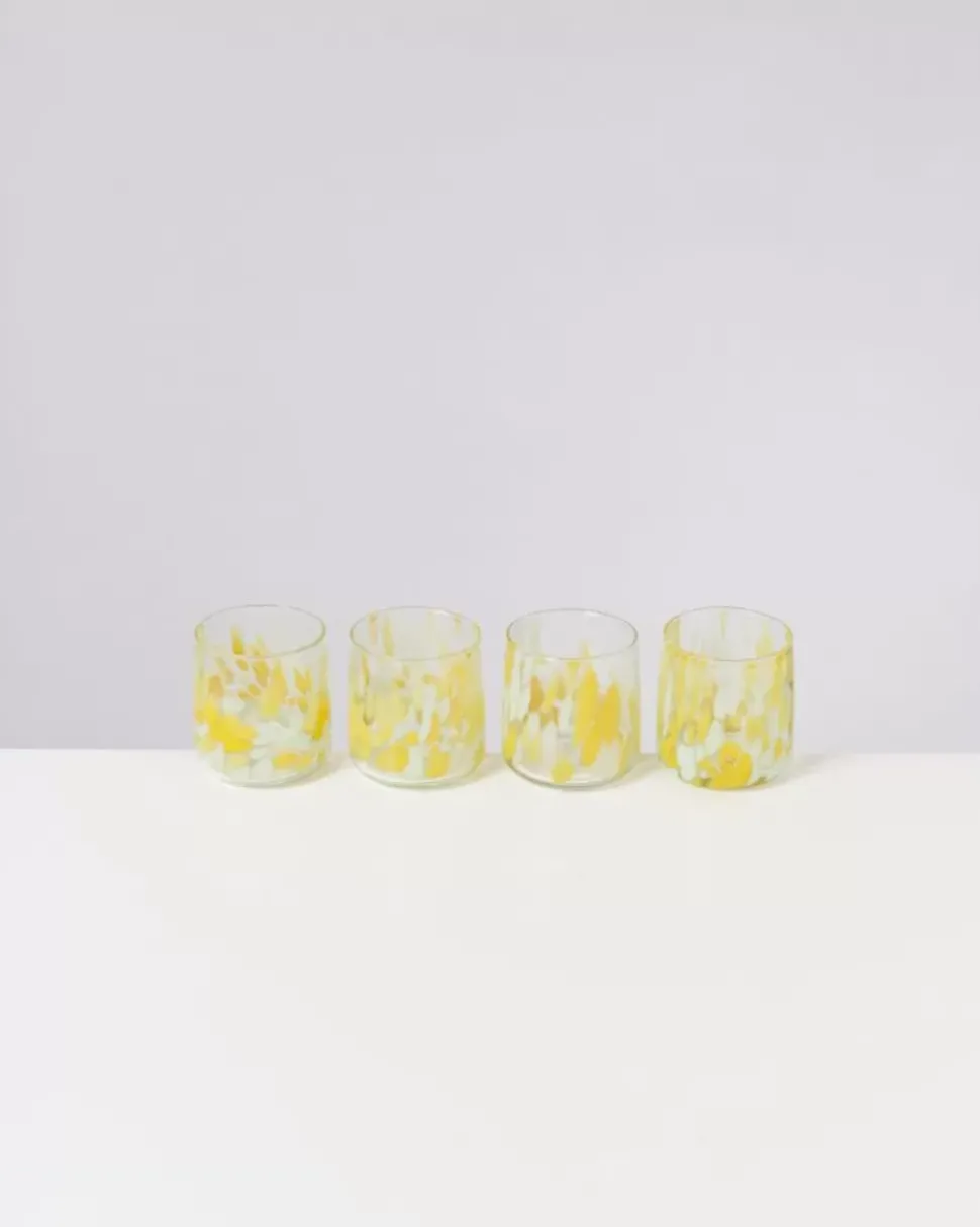 Motel a Miio Alegria Glas Klein Big Drops Gelb| Gläser