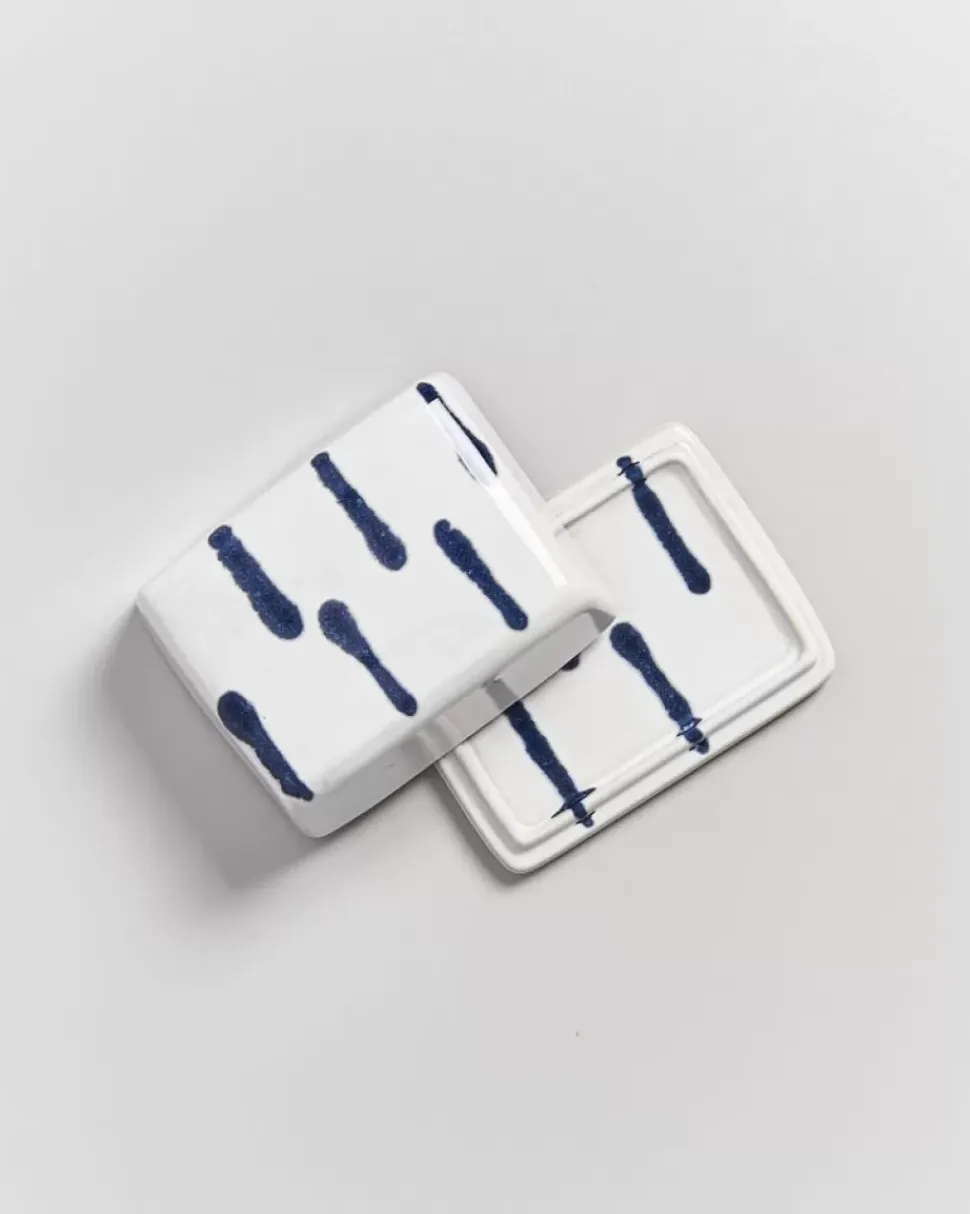 Motel a Miio Alojamento Butterdose Weis Blau| Butterdosen