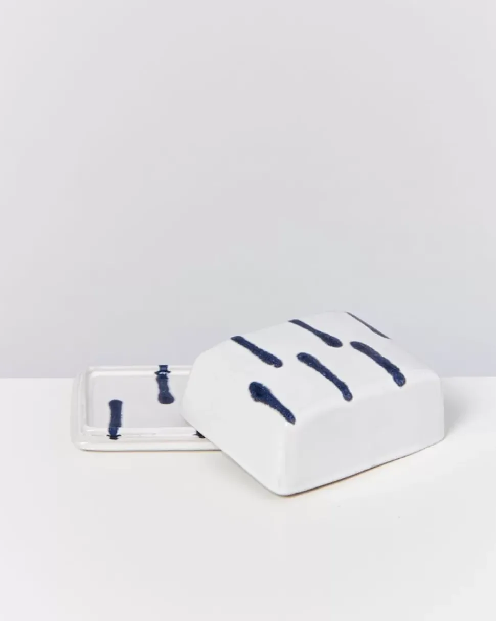 Motel a Miio Alojamento Butterdose Weis Blau| Butterdosen