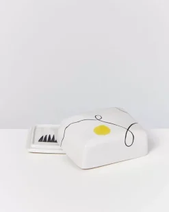 Motel a Miio Alojamento Butterdose Weis Mit Bemalung| Butterdosen