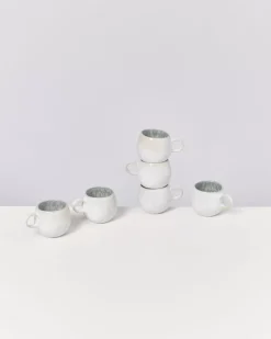 Motel a Miio Areia 6Er Set Espressotasse Grau| Tassen & Becher Sets