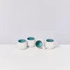 Motel a Miio Areia 4Er Set Espressotasse Aqua| 4 Teilige Sets