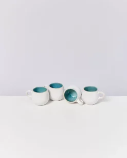 Motel a Miio Areia 4Er Set Espressotasse Aqua| 4 Teilige Sets