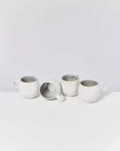 Motel a Miio Areia 4Er Set Tasse Klein Grau| 4 Teilige Sets