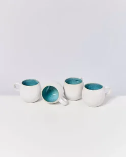 Motel a Miio Areia 4Er Set Tasse Klein Aqua| 4 Teilige Sets