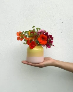 Motel a Miio Bebe Vase Gelb Rose| Bebe