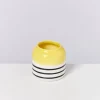 Motel a Miio Bebe Vase Gelb Schwarz Gestreift| Bebe