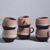 Motel a Miio Bica 6Er Set Tasse Gros Pink Navy Cream| Tassen & Becher