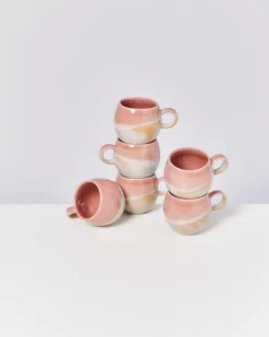 Motel a Miio Bica 6Er Set Tasse Klein Pink Cream| 6 Teilige Sets