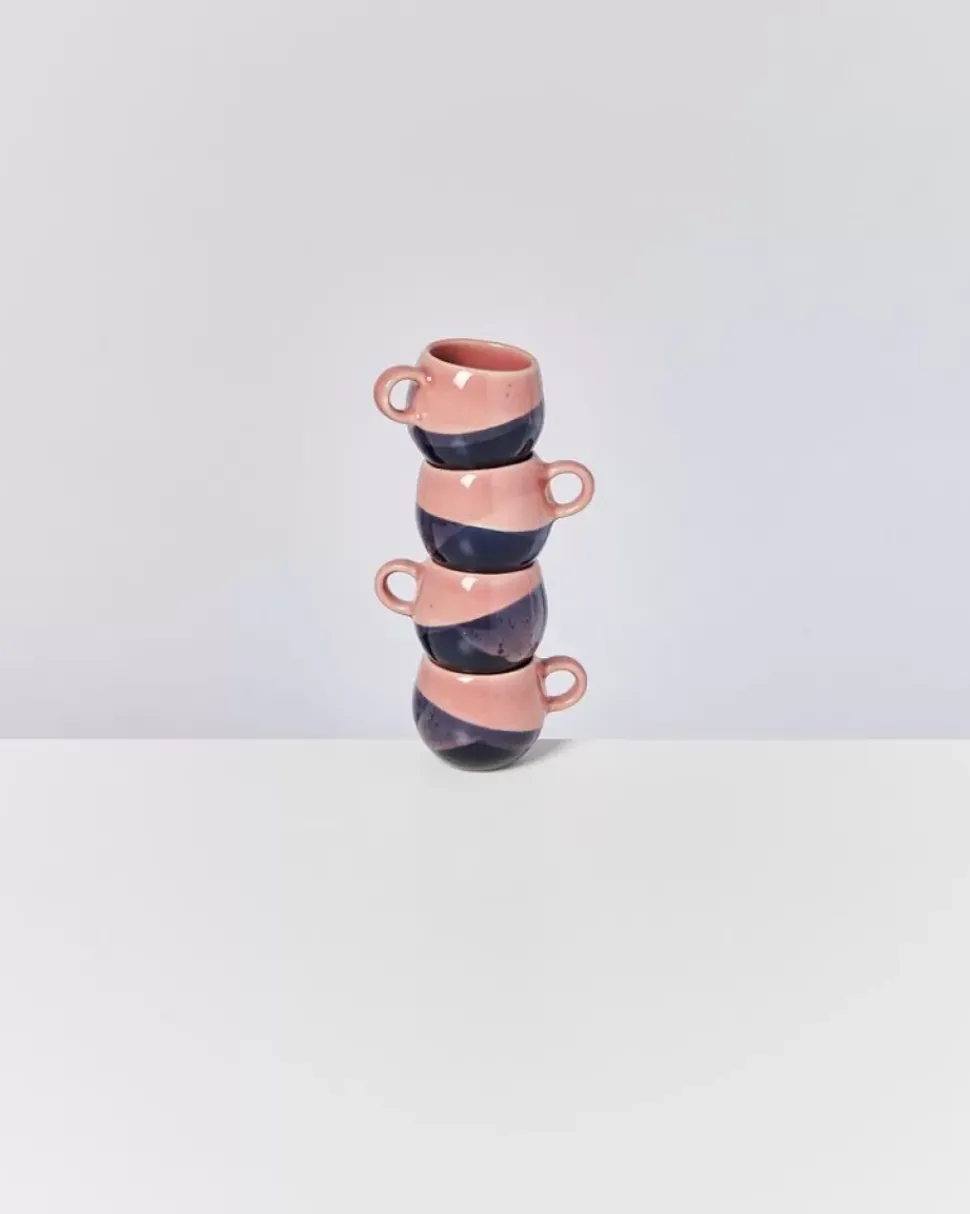 Motel a Miio Bica Espressotasse Pink Navy| Espressotassen