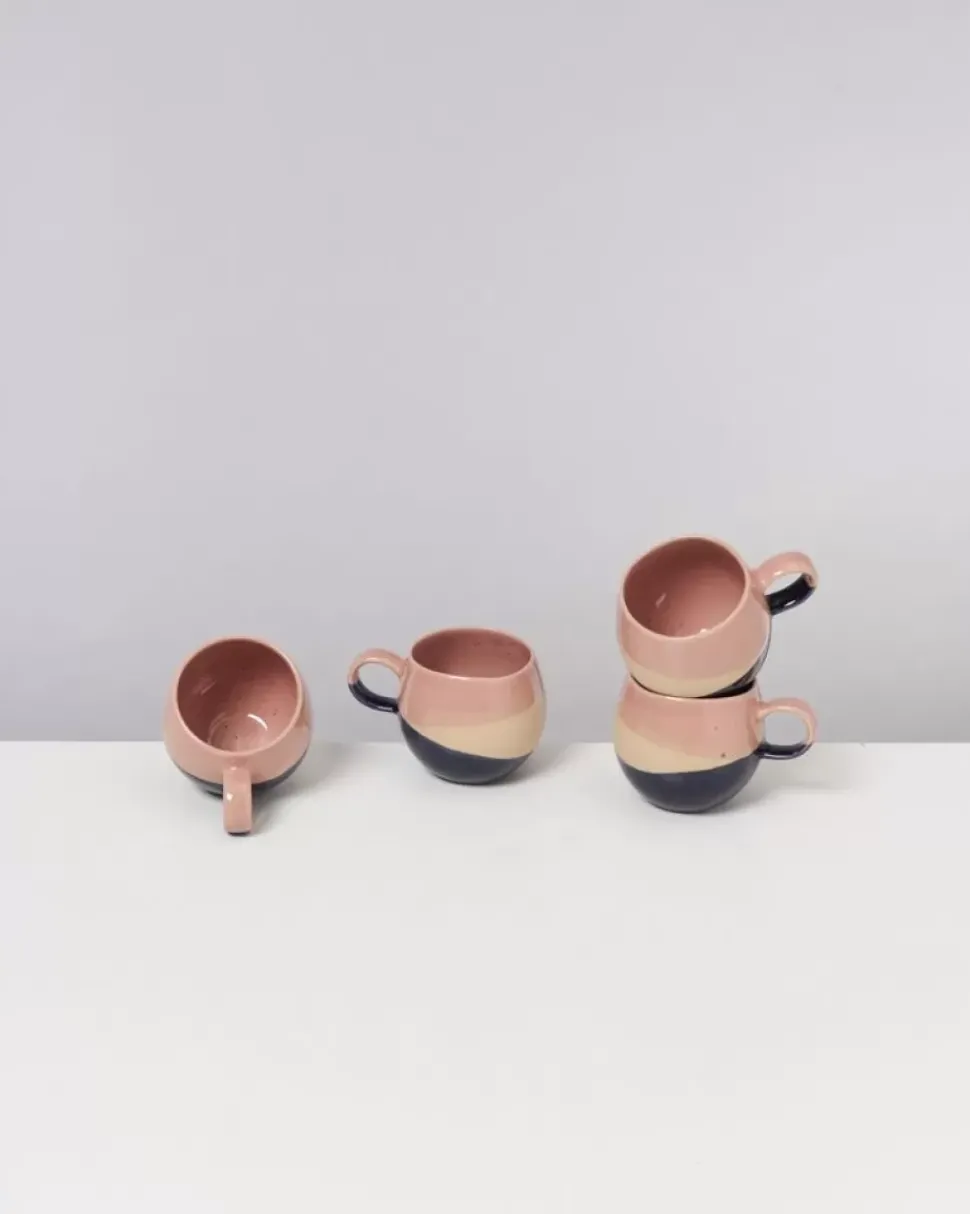 Motel a Miio Bica Tasse Klein Pink Navy Cream| Tassen & Becher