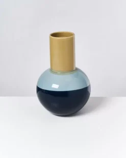 Motel a Miio Bola Vase L Grun Mint Navy| Vasen