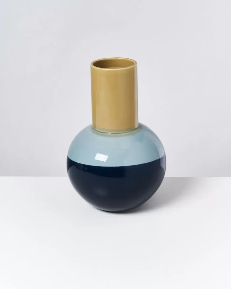 Motel a Miio Bola Vase L Grun Mint Navy| Vasen