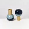 Motel a Miio Bola Vase M Grun Mint Navy| Vasen