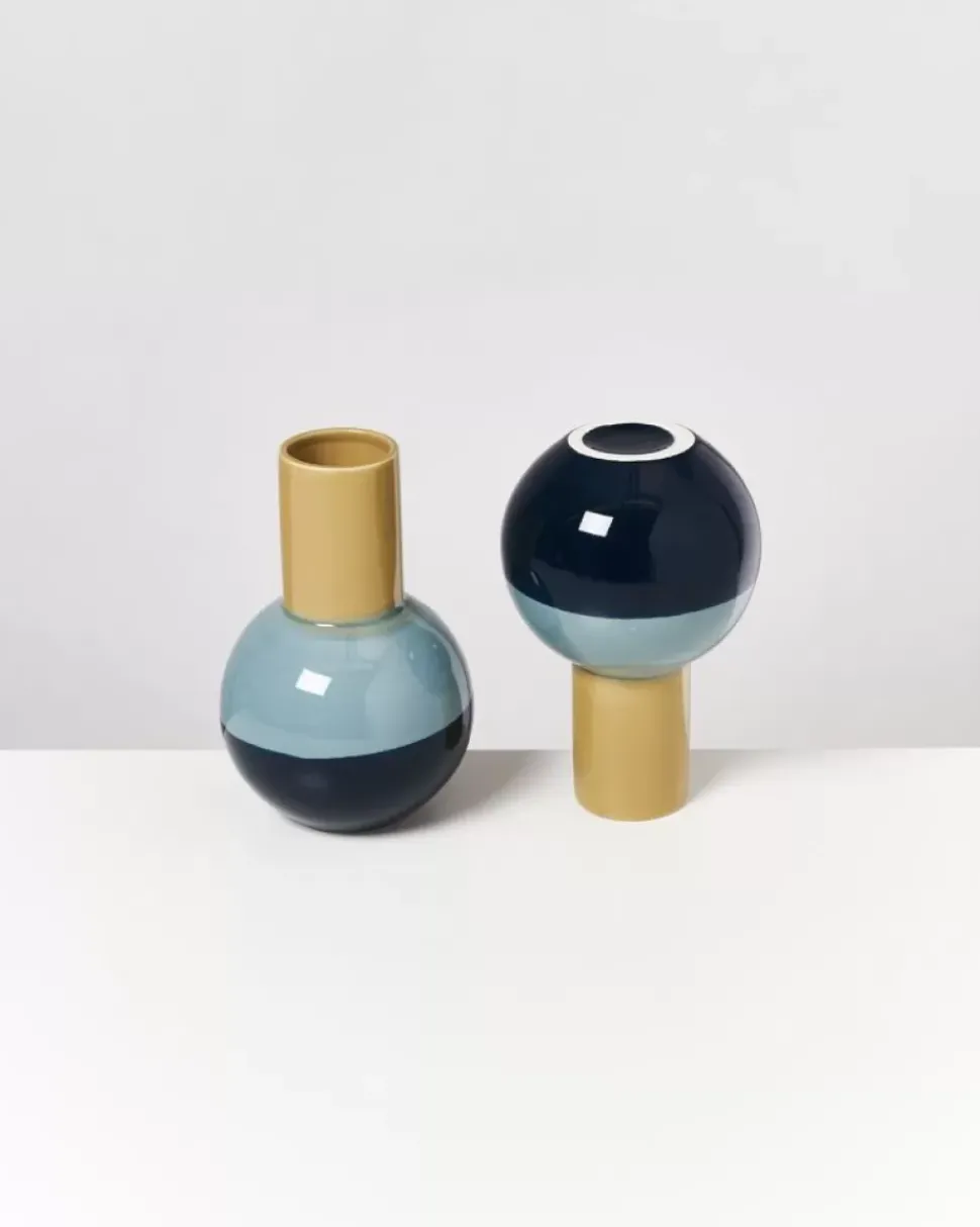Motel a Miio Bola Vase M Grun Mint Navy| Vasen