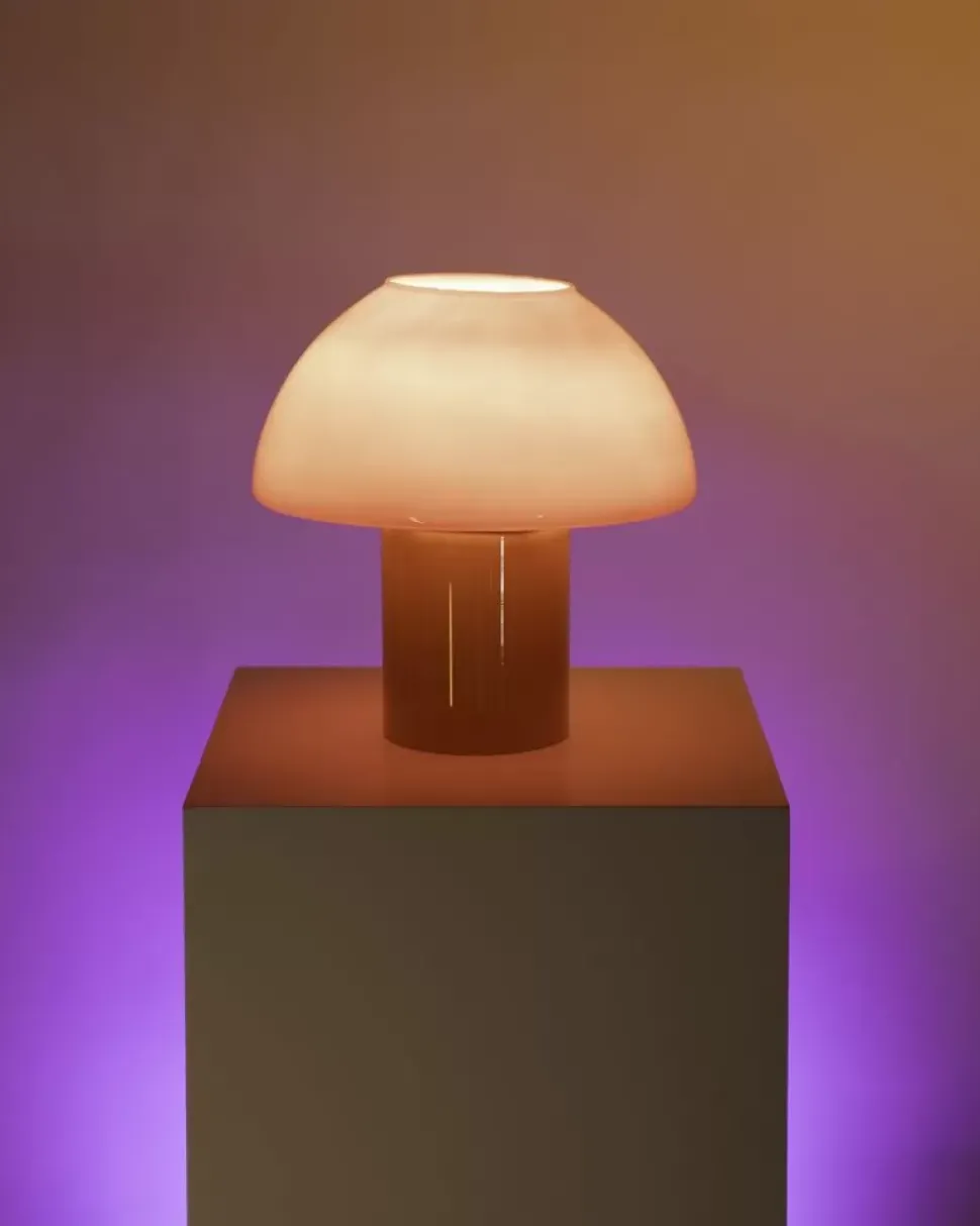 Motel a Miio Cogumelo Glaslampe Orange Rot| Lampen