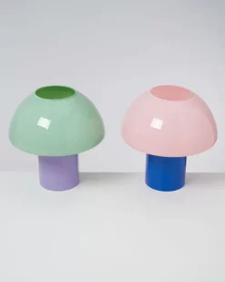 Motel a Miio Cogumelo Glaslampe Rosa Blau| Lampen