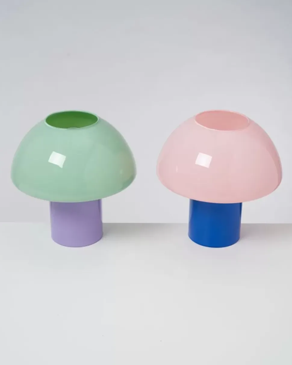 Motel a Miio Cogumelo Glaslampe Rosa Blau| Lampen