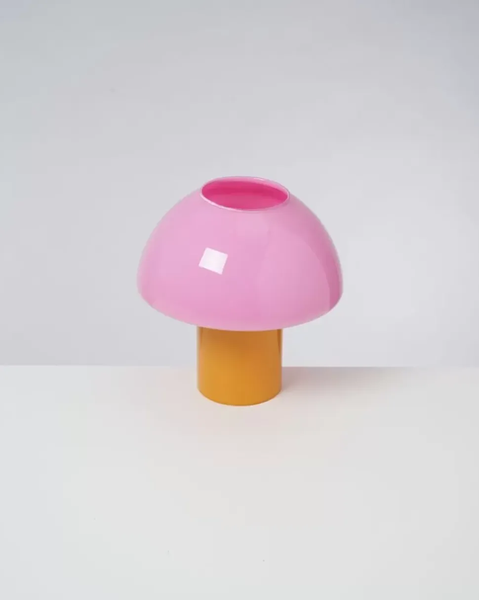 Motel a Miio Cogumelo Glaslampe Rosa Gelb| Lampen