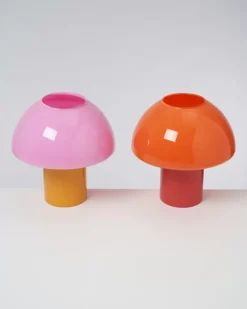 Motel a Miio Cogumelo Glaslampe Rosa Gelb| Lampen