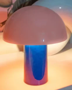 Motel a Miio Cogumelo Keramiklampe Rosa Blau| Lampen