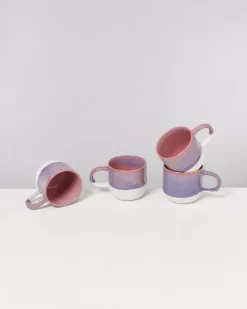 Motel a Miio Coimbra 4Er Set Tasse Gros Lila Rosa| Tassen & Becher