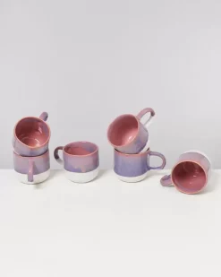 Motel a Miio Coimbra 6Er Set Tasse Gros Lila Rosa| 6 Teilige Sets