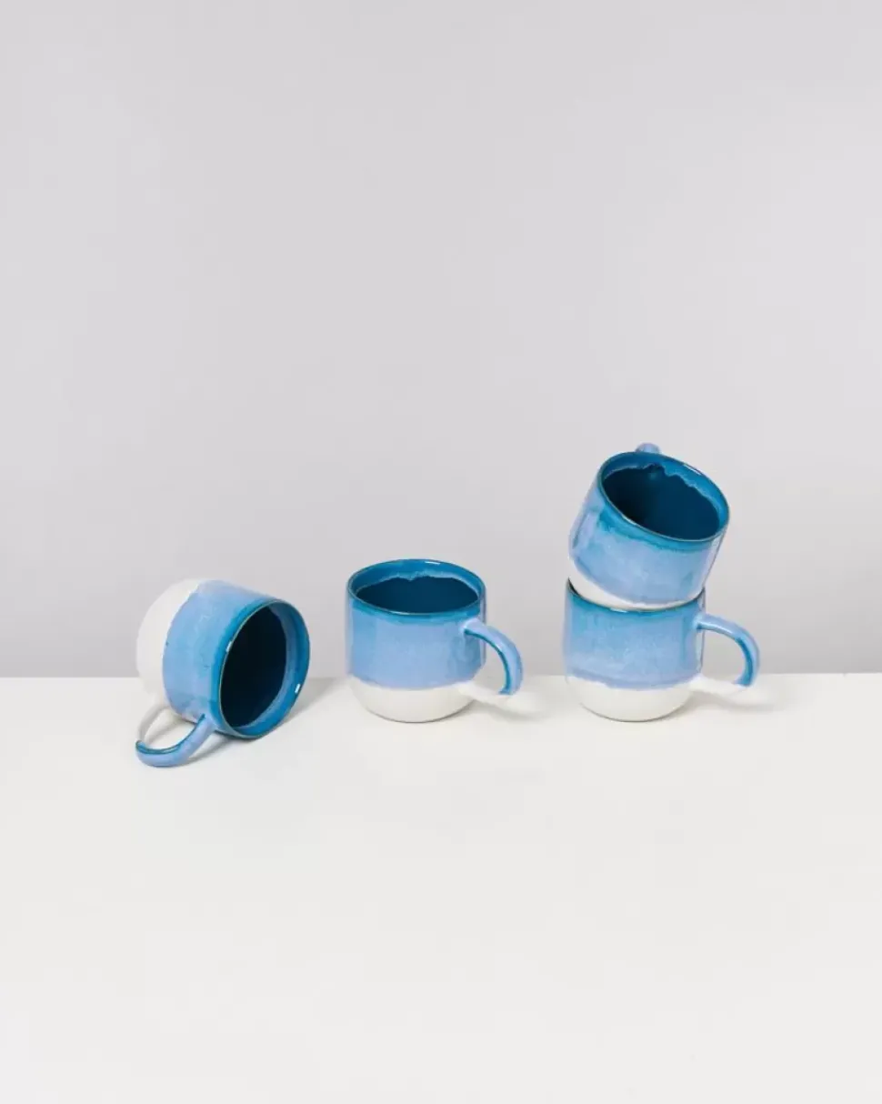 Motel a Miio Coimbra 4Er Set Tasse Gros Turkis| Tassen & Becher