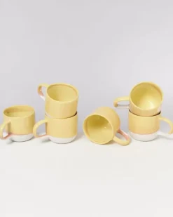 Motel a Miio Coimbra 6Er Set Teetasse Gelb| Tassen & Becher Sets
