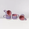Motel a Miio Coimbra 4Er Set Teetasse Lila Rosa| 4 Teilige Sets