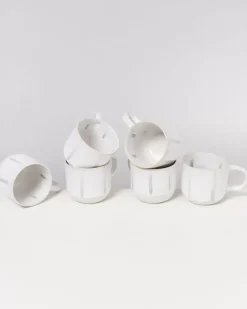 Motel a Miio Coimbra 6Er Set Teetasse Weis Blau| 6 Teilige Sets