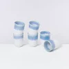 Motel a Miio Copa Alto 6Er Set Becher Gros Blau Weis| Tassen & Becher Sets