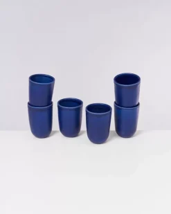 Motel a Miio Copa Alto 6Er Set Becher Gros Dunkelblau| Tassen & Becher Sets