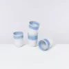 Motel a Miio Copa Alto 4Er Set Becher Gros Blau Weis| Tassen & Becher Sets