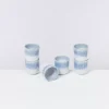 Motel a Miio Copa Alto 6Er Set Becher Klein Blau Weis| Tassen & Becher Sets