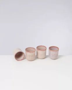 Motel a Miio Copa Alto 4Er Set Becher Klein Rosa| 4 Teilige Sets