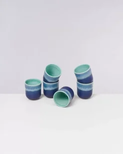 Motel a Miio Copa Alto 6Er Set Becher Klein Turkis| Tassen & Becher