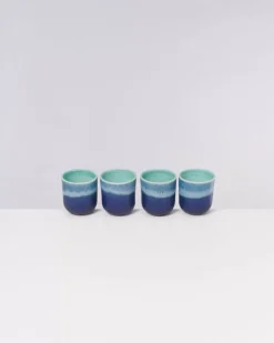 Motel a Miio Copa Alto 4Er Set Becher Klein Turkis| Tassen & Becher Sets